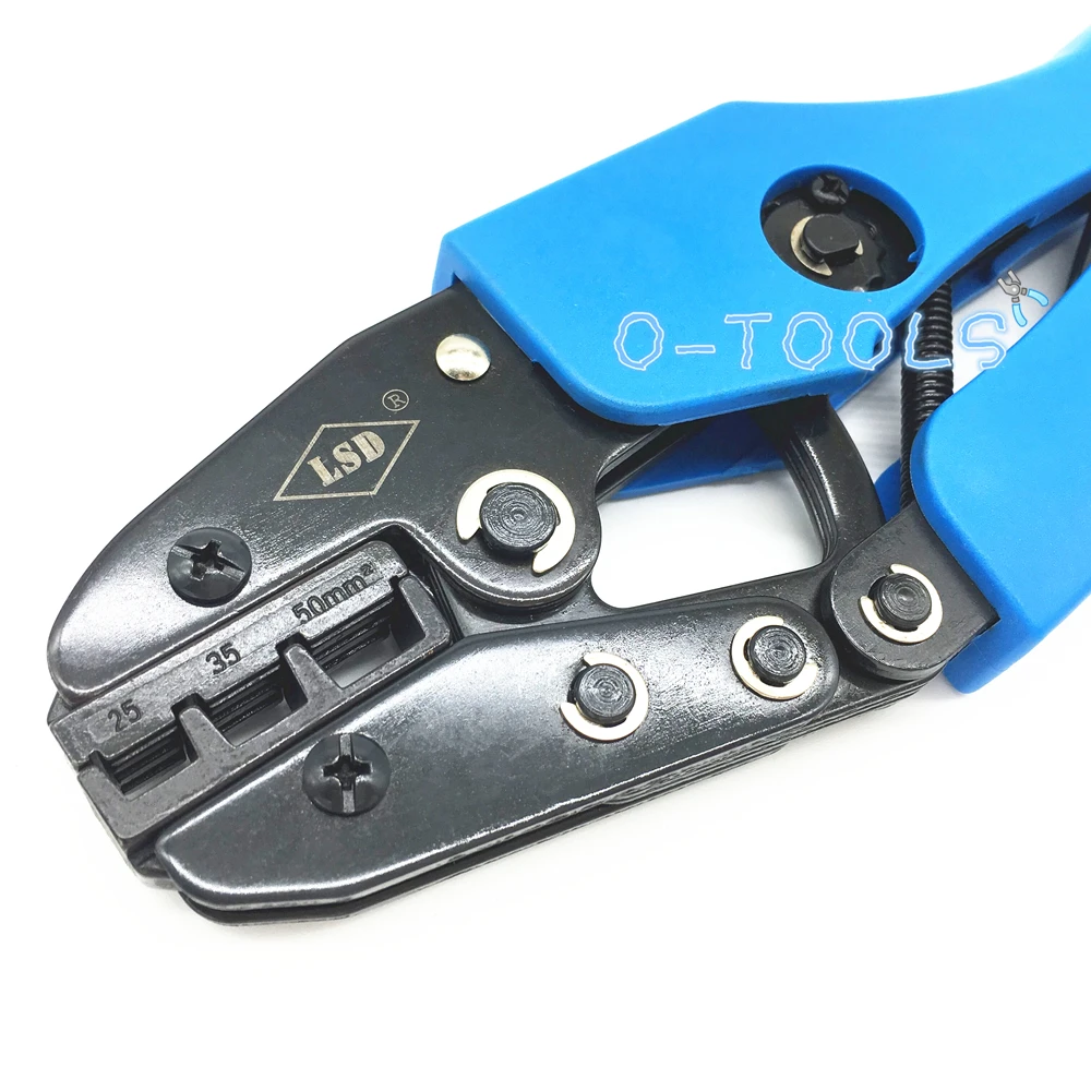 Cord end sleeve wire connector crimping pliers AN-2550GF tool for insulated ferrules terminal block 25-50mm² | Инструменты