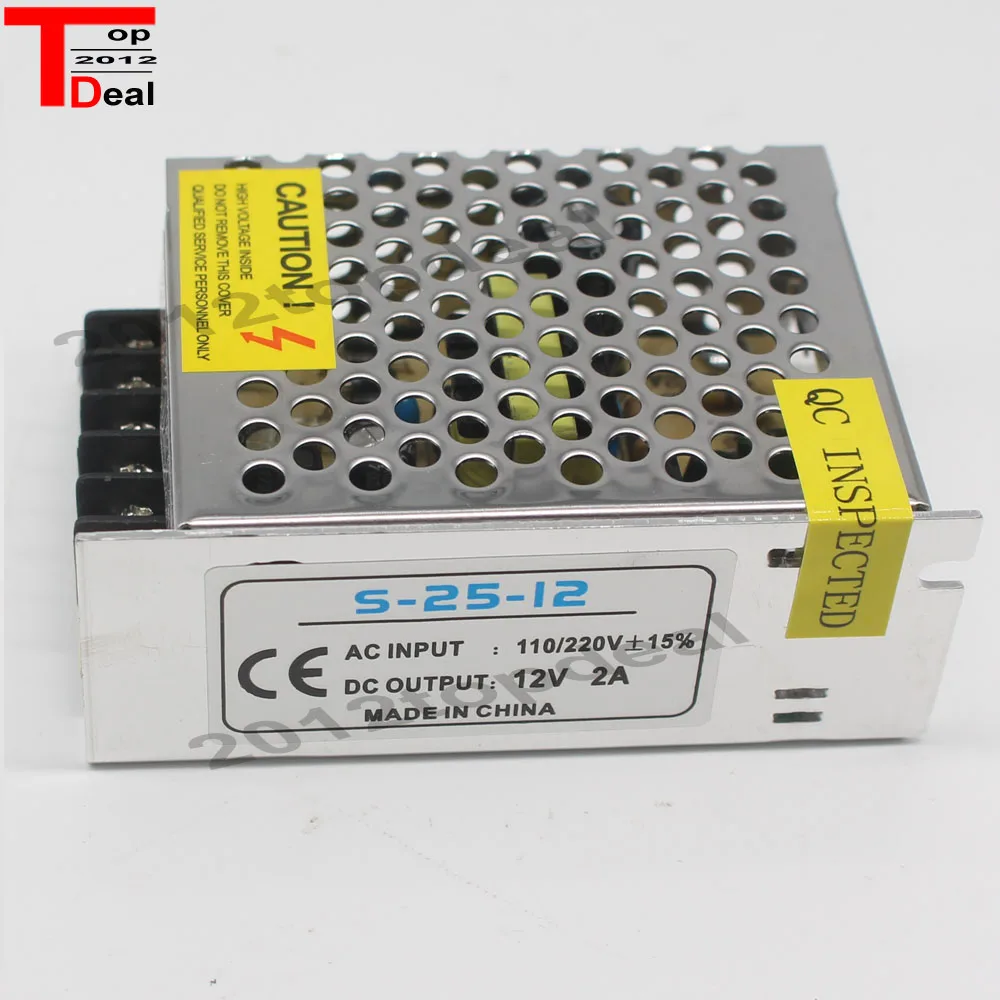 AC 110V 220V TO DC 12V 2A 25W адаптер драйвера источника питания Светодиодная