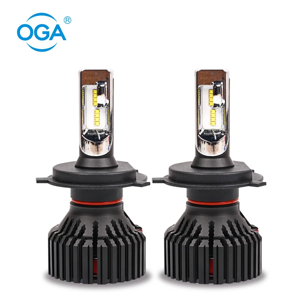 

OGA 2PCS H4 Led Bulb HB2 Hi/Lo Beam Auto Led Headlight for Car Headlamp with ZES Chips Fog Light Kit 6500k Bulbs 12V 24V 8000LM