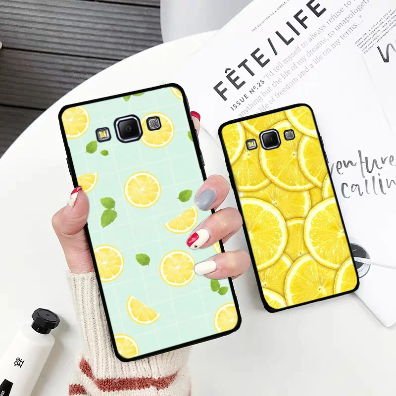 Рельефный силиконовый 3D-чехол в виде арбуза лимона для Samsung A2 Core A3 A5 A6 Plus A7 A8 A9 A10 A30