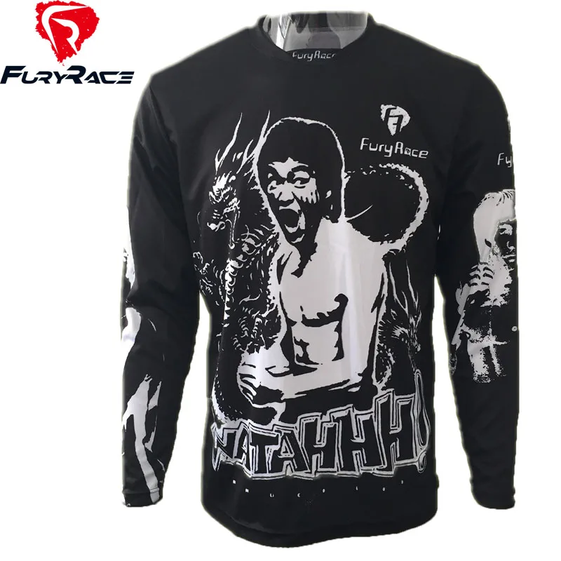 FURY Racing 2017 одежда для езды на велосипеде с принтом мужская красная DH горные майки