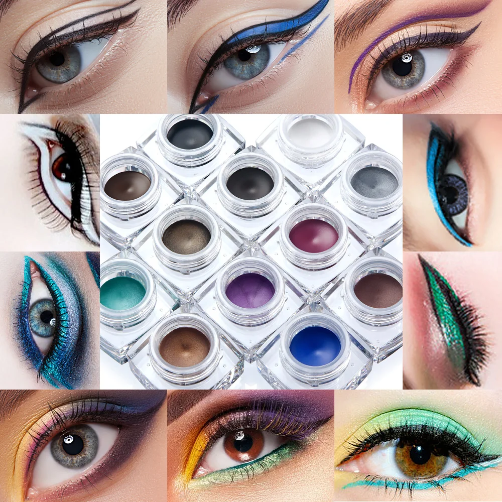 HUAMIANLI Black Waterproof Eyeliner Gel Makeup Cosmetic Eye Liner |