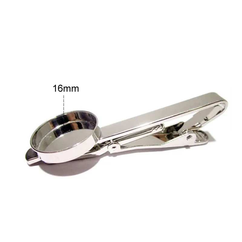 16mm platina plated Beadsnice ID23034 наивысшего качества diy Мужские украшения зажим для галстука уникальный бар галстук с 16 мм зажим для галстука пустой - Окраска металла: 16mm platina plated
