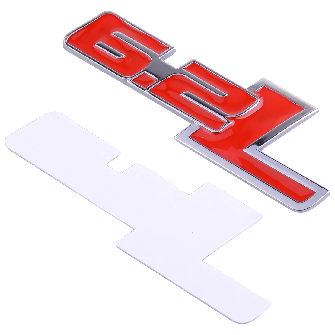 

CITALL Car Body Black / Red 3D 6.2L LOGO Styling Badge Decal Fender Trunk Tanks Emblem Sticker Decoration