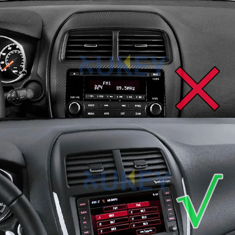 Хромированный чехол для приборной панели Mitsubishi ASX Outlander Sport RVR 2011 2012 2013 2014 2015 |