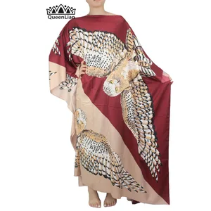 Женское шелковое платье Дашики базин, традиционное индийское платье, большие размеры, свободного покроя, 2017