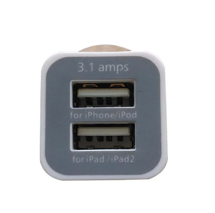 Универсальный мини Dual Порты и разъёмы USB Авто Зарядное устройство для Мобильный телефон gps DVR гнездо адаптера для samsung iphone huawei Xiaomi зарядное устройство
