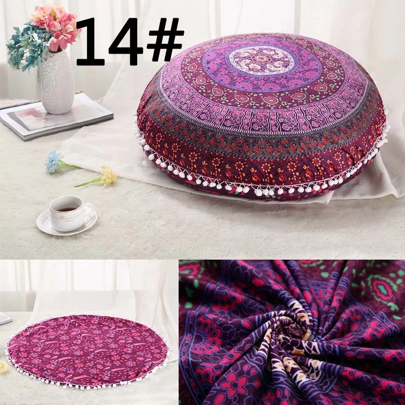 Varmhus новые большие напольные Подушка Чехол в виде индийской мандалы печать