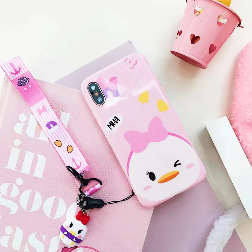 ORYKSZ 3D Новый мультяшный чехол для телефона iphone X XS XR XSMAX 6S 6 7 8 Plus милый мягкий с