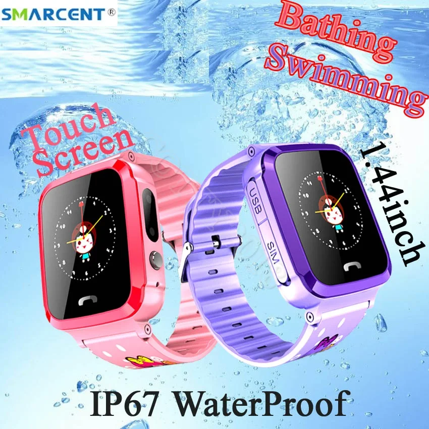 Smarcent V59 Водонепроницаемый GPS пеленгатора Смарт для маленьких мальчиков и девочек
