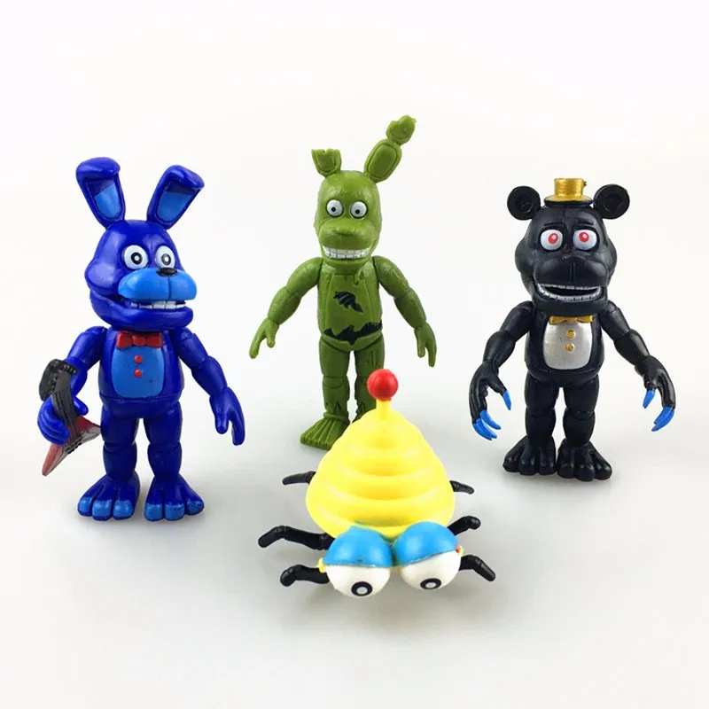 12 шт./лот FNAF Bonnie Foxy Chica Freddy Fazbear Five Nights At Freddys ПВХ фигурка куклы игрушки для детей подарки ко дню рождения