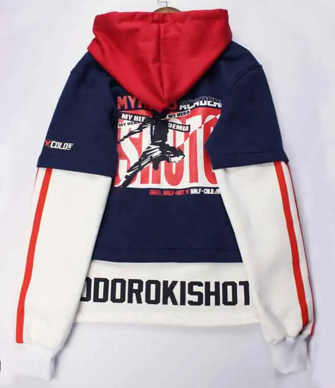 Аниме Boku no Hero academic Todoroki Shoto Толстовка с капюшоном Костюм для косплея My Bakugou Katsuki