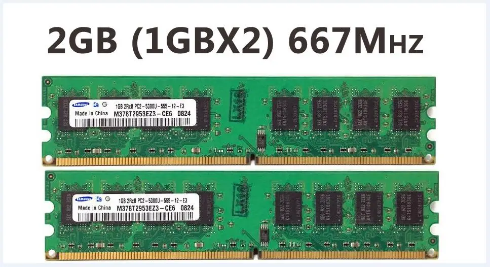 Двухканальная память DDR2 DDR3 для настольных ПК 2 ГБ 4 8 PC3 PC2 1333 МГц 1600 667 800 Гб RAM 2g