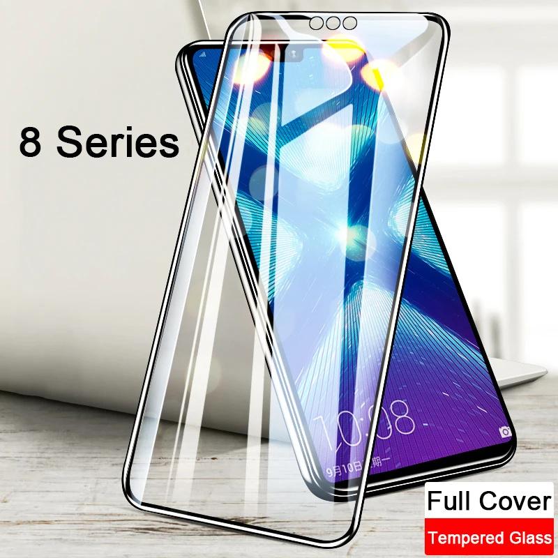 Полноэкранный протектор из закаленного стекла для Huawei Honor 8 S 8X8 Lite Play 8A Pro 8C A C X 8Pro A8