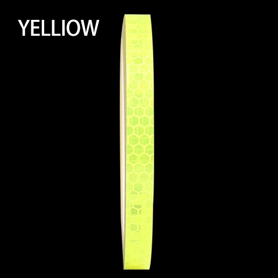 Yellow WEST BIKING Велосипедный Спорт Светоотражающие клей Клейкие ленты флуоресцентный Клейкие ленты Детская безопасность Предупреждение Велоспорт мотоцикл светоотражающие Наклейки велосипед Инструменты - Цвет: Yellow