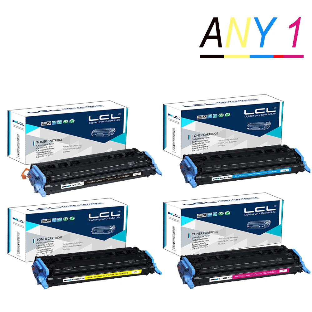 Картриджи с тонером 1 LCL 124A Q6000A Q6001A Q6002A Q6003A (1 упаковка) совместимые HP Laserjet