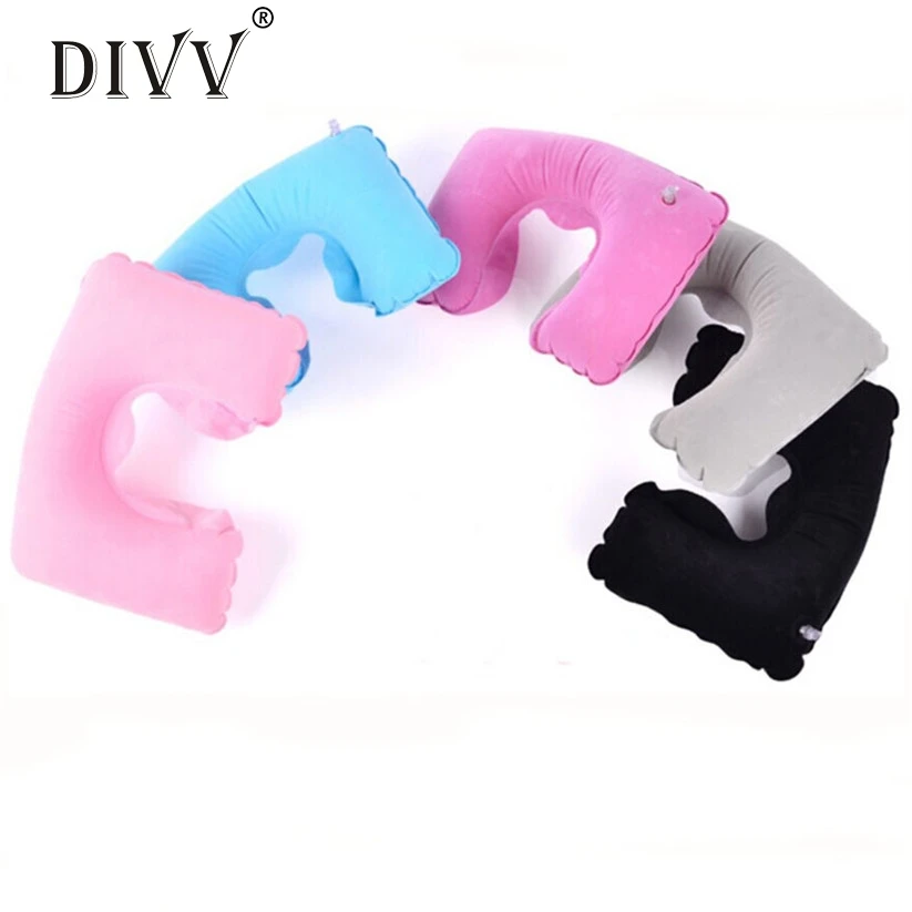 Надувная подушка для путешествий u образный надувная отдыха + маска глаз наушники