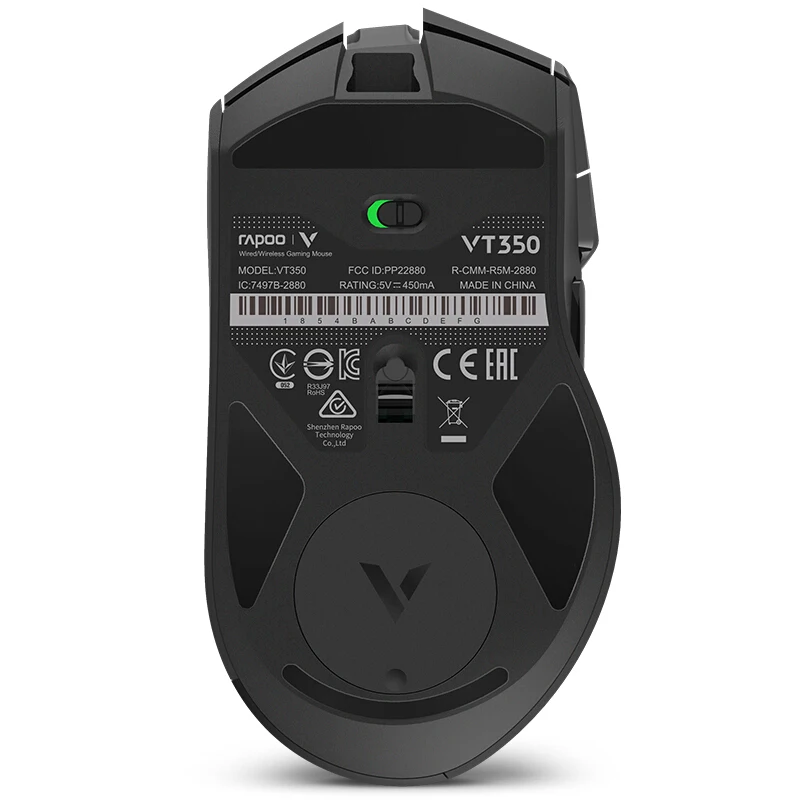 Оригинальная игровая мышь Rapoo VT350 для электронных видов спорта беспроводная 2 4G с