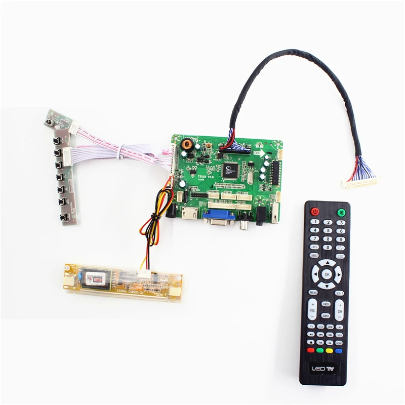 

TSUX9 V2.0 VGA Аудио AV USB HDMI-совместимая плата ЖК-контроллера LTM200KT03 M200RW01 V1 M200O1-L02 MT200LW01 V.0 VE easy diy