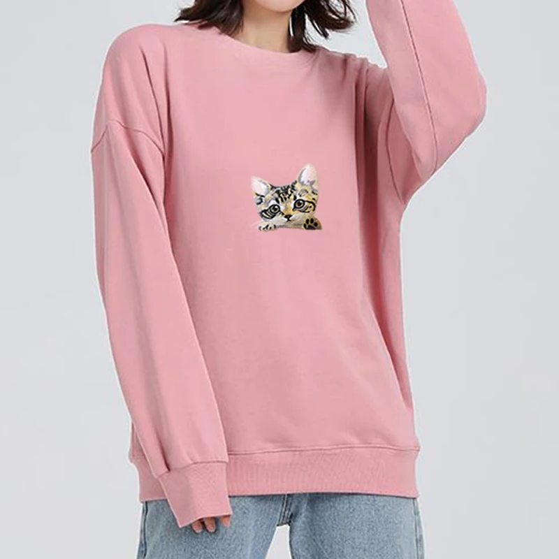 Cartoon Cat Clothes Decoration 1PC Cute Iron On Patch Jeans Pocket For High Quality Popular Bag Applique | Дом и сад