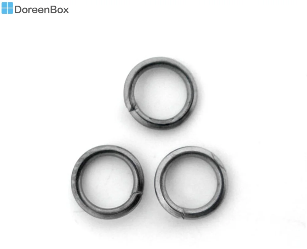 Doreen Box Lovely 1200 Gunmetal открытые кольца 5 мм фурнитура (B05521) | Украшения и аксессуары