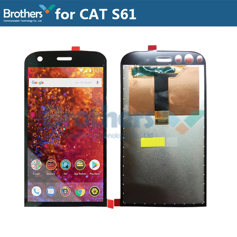 For CAT S61 LCD Display Touch Screen Digitizer for CAT S61 LCD Assembly LCD Screen Phone Replacement Original Test Working 100%
