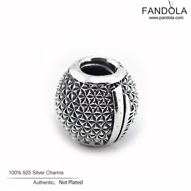 Сделай сам подходит для браслетов Pandora Epcot космический корабль Earth Charms 100%