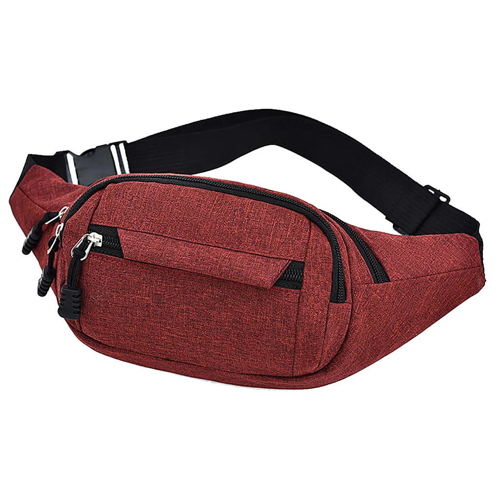 Waist Packs Women‘s Simple Leisure Fashion Oxford Sport Fitness Fanny Pack Women Male Belt Pouch Chest Bum Bags | Багаж и сумки