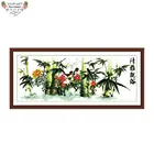 Joy Sunday F035 14CT 11CT подсчитанный и штампованный домашний декор китайская элегантность бамбуковый цветок вышивка наборы для вышивки крестиком
