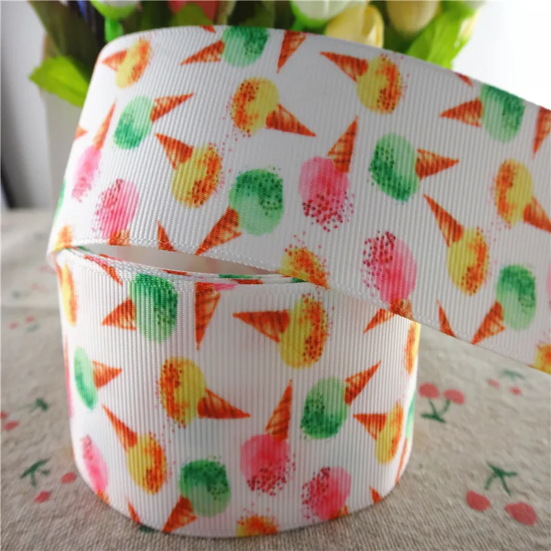 18081808 1-1/2 &quot38 мм 50 ярдов конфеты печатных grosgrain ленты DIY волос банты ручной работы