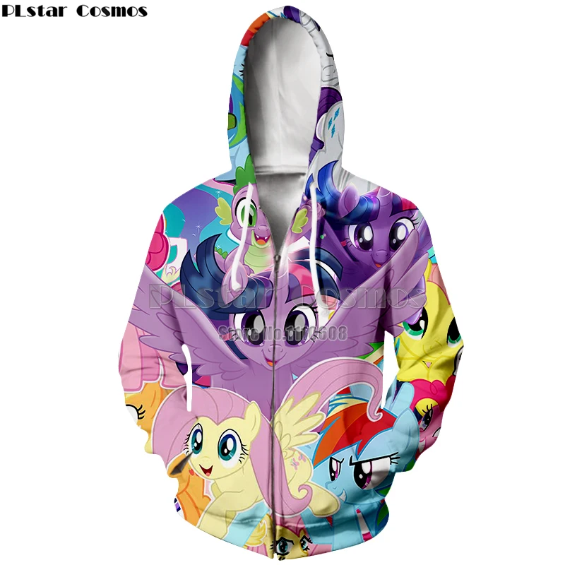 

PLstar Cosmos Newest Jackets women men 3d print Little ponys Clothes cute Outerwear pullover Coat Hoodies Clothing Brand Wear