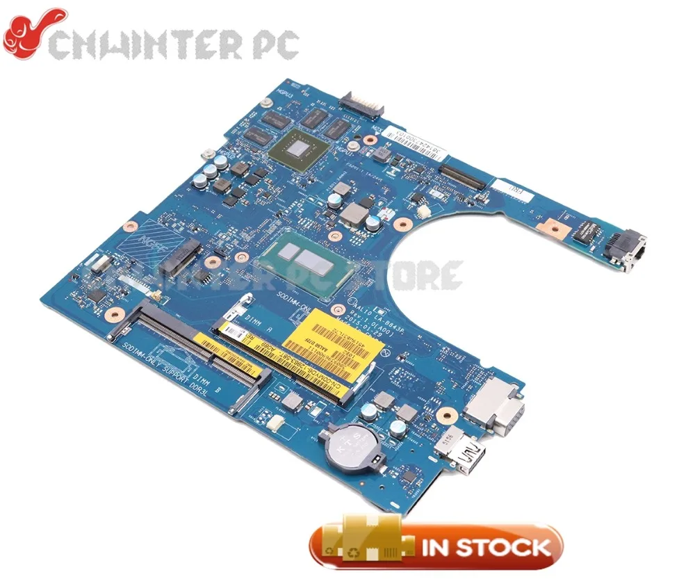 NOKOTION материнская плата для ноутбука Dell inspiron 5458 5558 5758 CN 07WTY1 AAL10 LA B843P SR23C i5 5250U