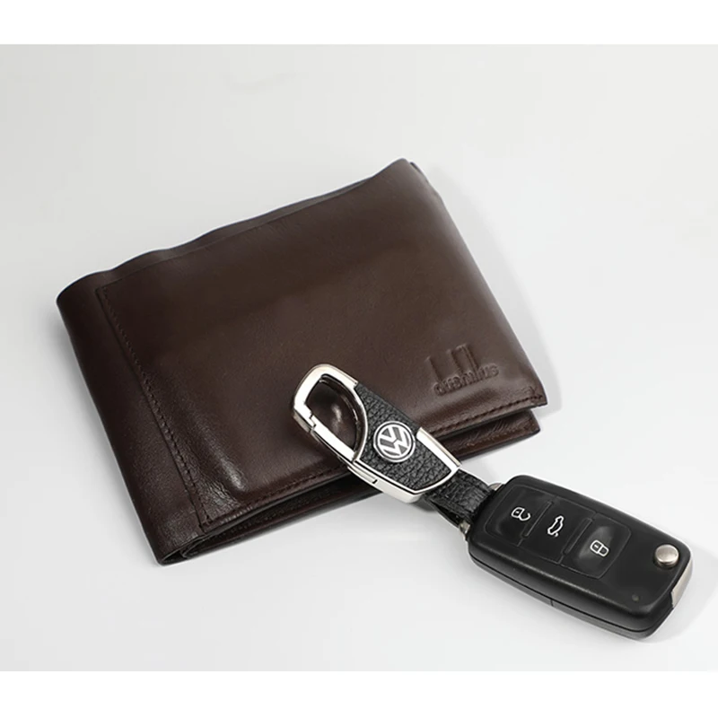 Leather Contracted Business Key chain with Logo Brand Symbol car Keychain Keyring for Man | Украшения и аксессуары