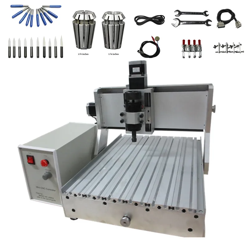 3 оси USB CNC маршрутизатор 3040 500 Вт PCB фрезерный станок с шариковым винтовым концевым