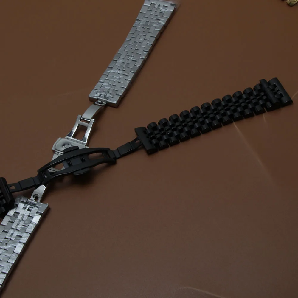 

Replacement Men Women Watchbands Strap for brand watches 18mm 19mm 20mm 21mm 22mm silver black straight and curved ends fashion