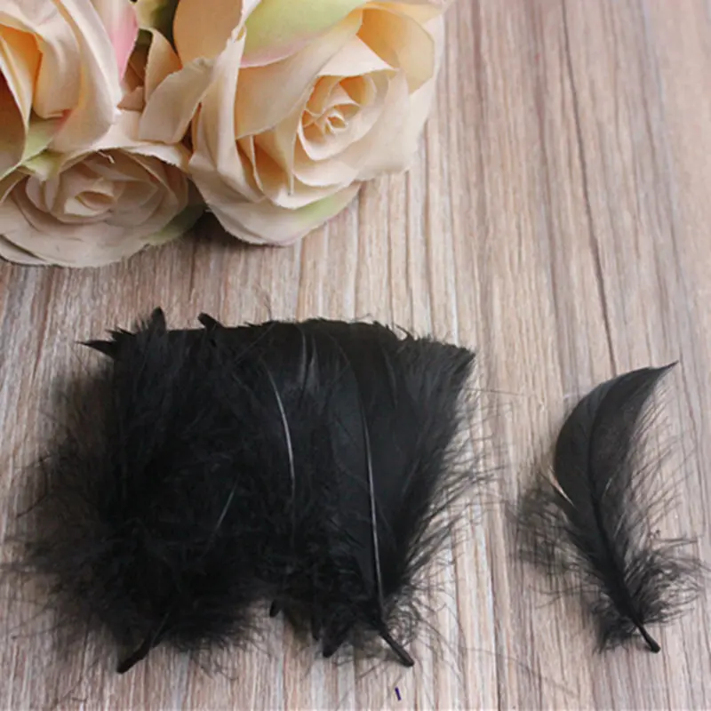 Опт бесплатная доставка 100 шт./лот смешанные цвета перьев 4 8 см гусиные перышки