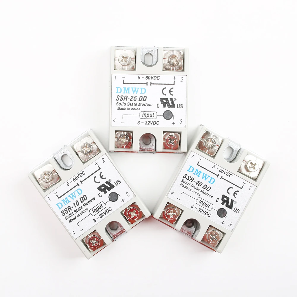 Твердотельные реле SSR 10DD 25DD 10A 25A 40A AC Контроль DC 3 32VDC до 5 60VDC 10AA 25AA 40AA|Реле| |
