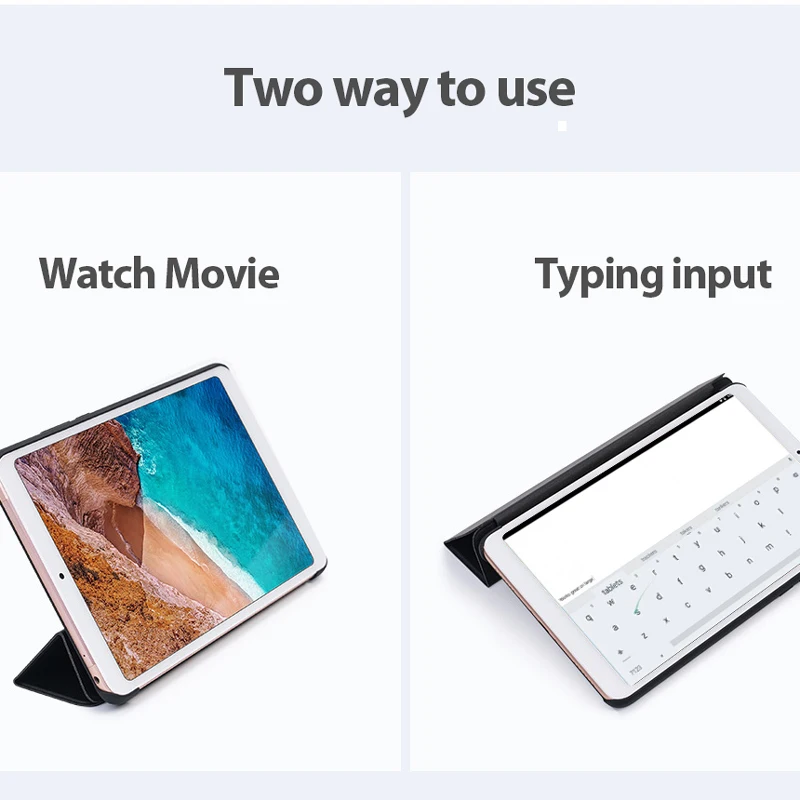 Оригинальный Xiaomi mi Pad 4 Чехол Smart Wake черный/серый чехол Flip Protecter PC + PU материал для Xiao
