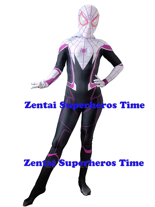 Костюм Человека паука Гвен Стейси гвеном с 3D принтом костюмы для косплея костюм