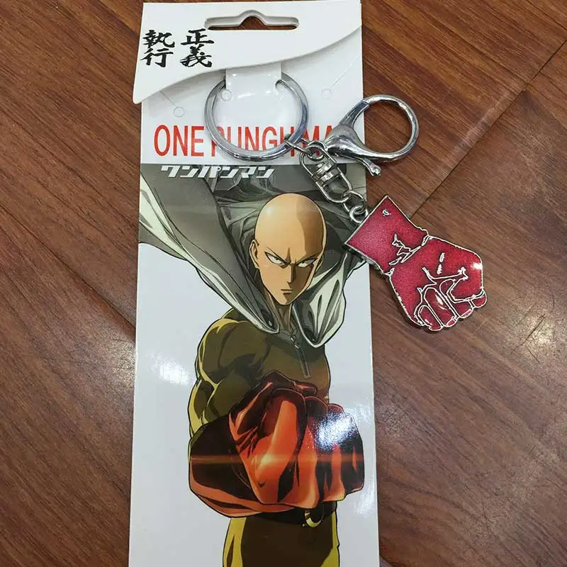 Оптовая продажа цепочка для ключей Аниме One Punch Man коллекция из сплава металла
