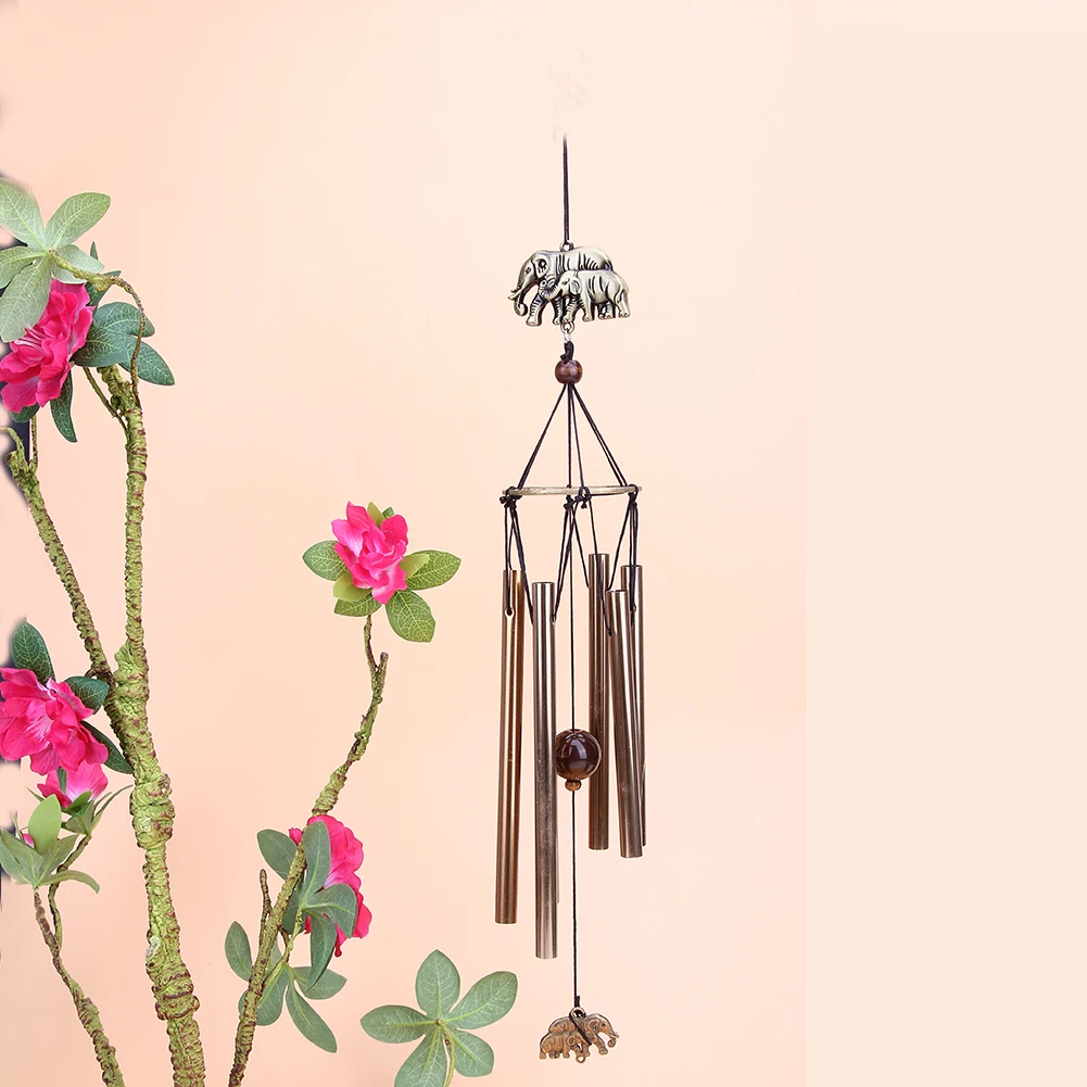 Античный удивительный Грация глубокий резонансный 6 трубка Windchime Часовня колокольчики ветра двери настенный Декор для дома