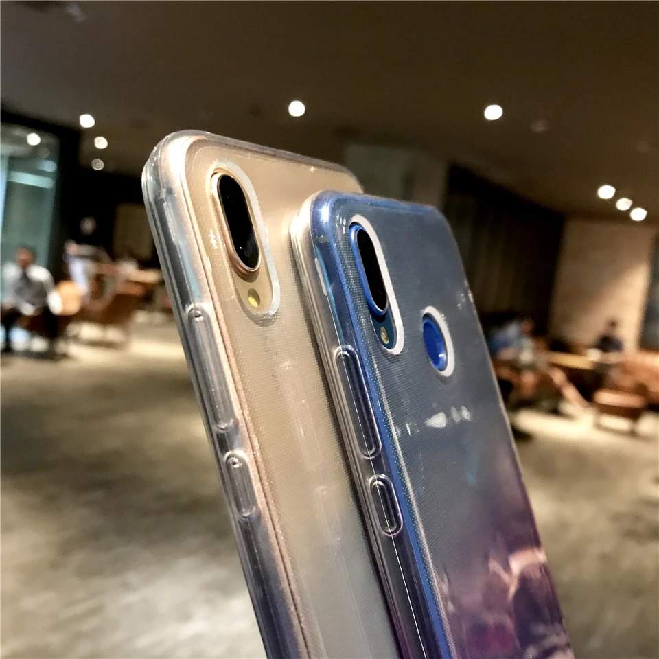 Сумерки радуга ТПУ чехол для телефона на huawei P20 Pro P10 P9 P8 Lite 2017 Коврики 10 9 8 Honor 7X 6X 6A Y5