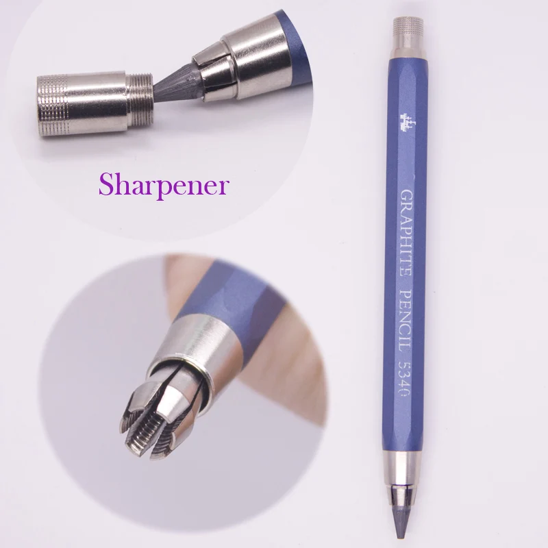 Механический карандаш-ручка 5 6 мм древесный/графитовый карандаш мягкий средний