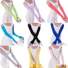 Перчатки женские хлопковые без пальцев, 1 пара, 20 цветов