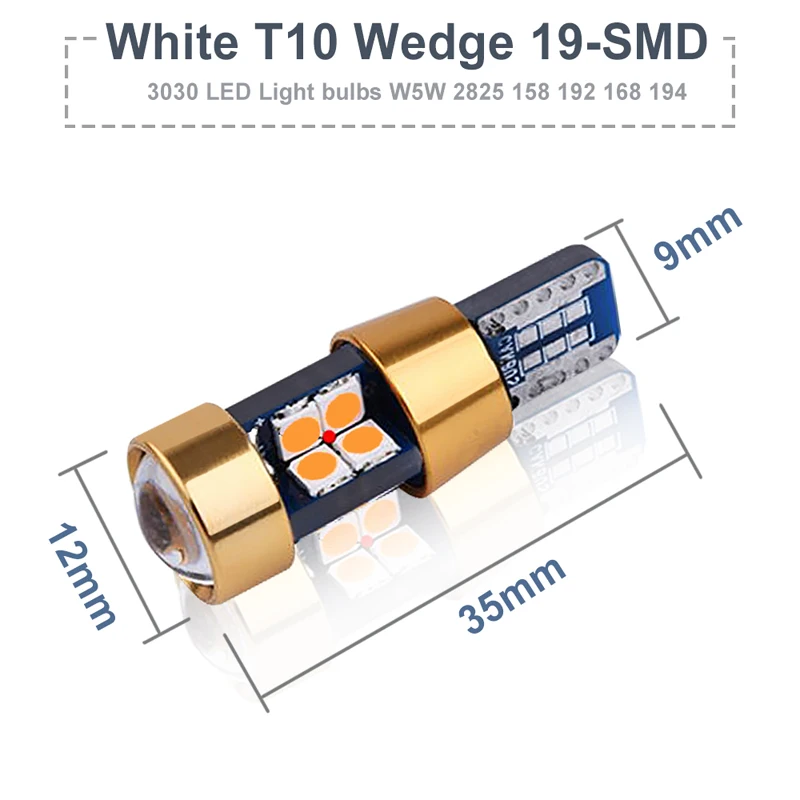 Габаритные огни 2X светодиодный T10 W5W автомобильные парковочные для VW POLO Golf 4 5 6 7 GTI
