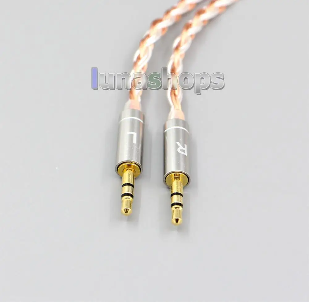 LN006021 чистый посеребренный OCC кабель для Hifiman HE560 HE-350 HE1000 V2 наушников 3,5 мм до 2,5 мм