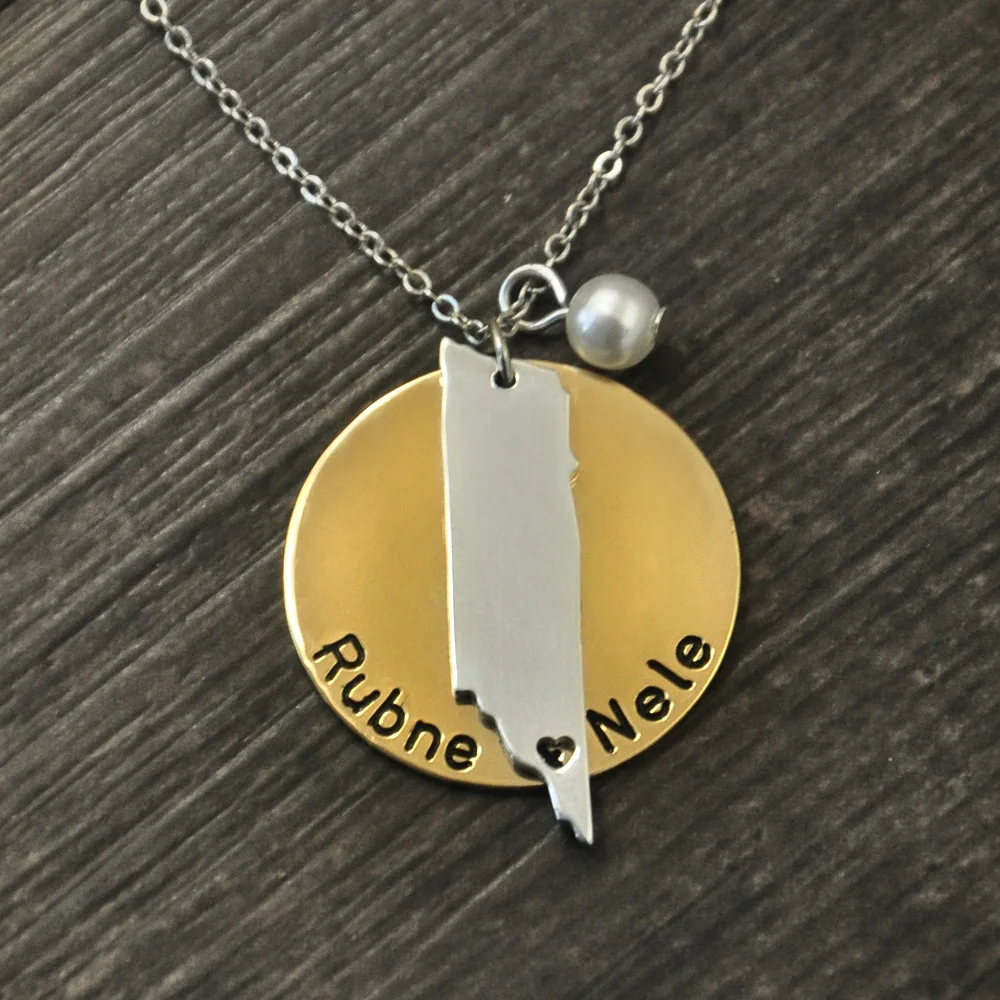 Ожерелье Теннесси ожерелье из любого города индивидуального состояния