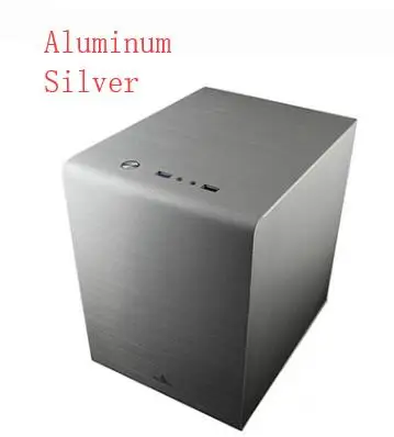 S4 mini-ITX шасси HTPC алюминий - Цвет: Aluminum Silver