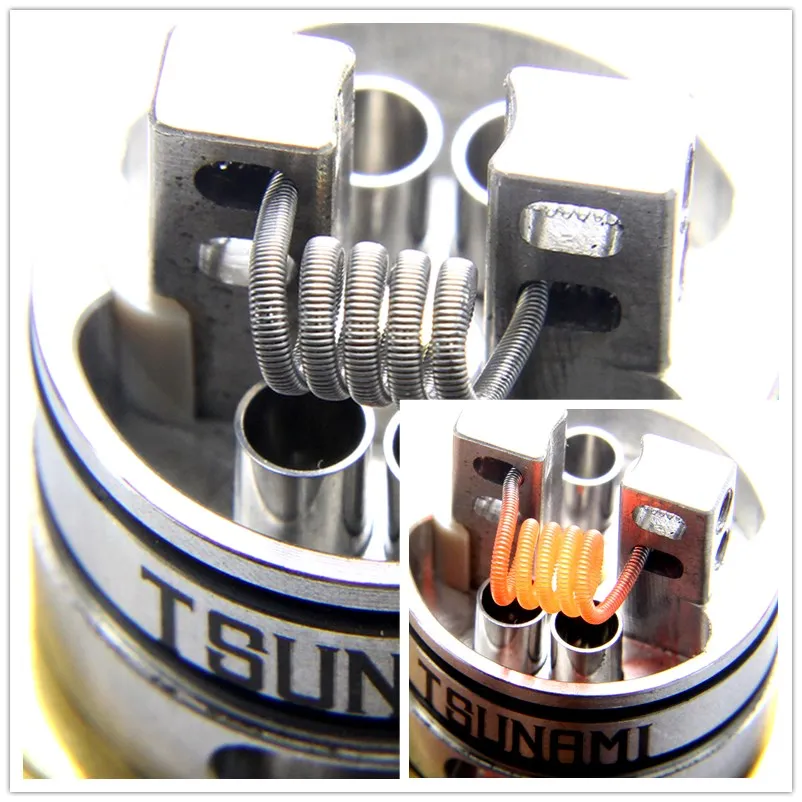 Плавленая катушка Clapton 8 в 1 готовые катушки Alien Mix скрученные плоские Hive Quad A1