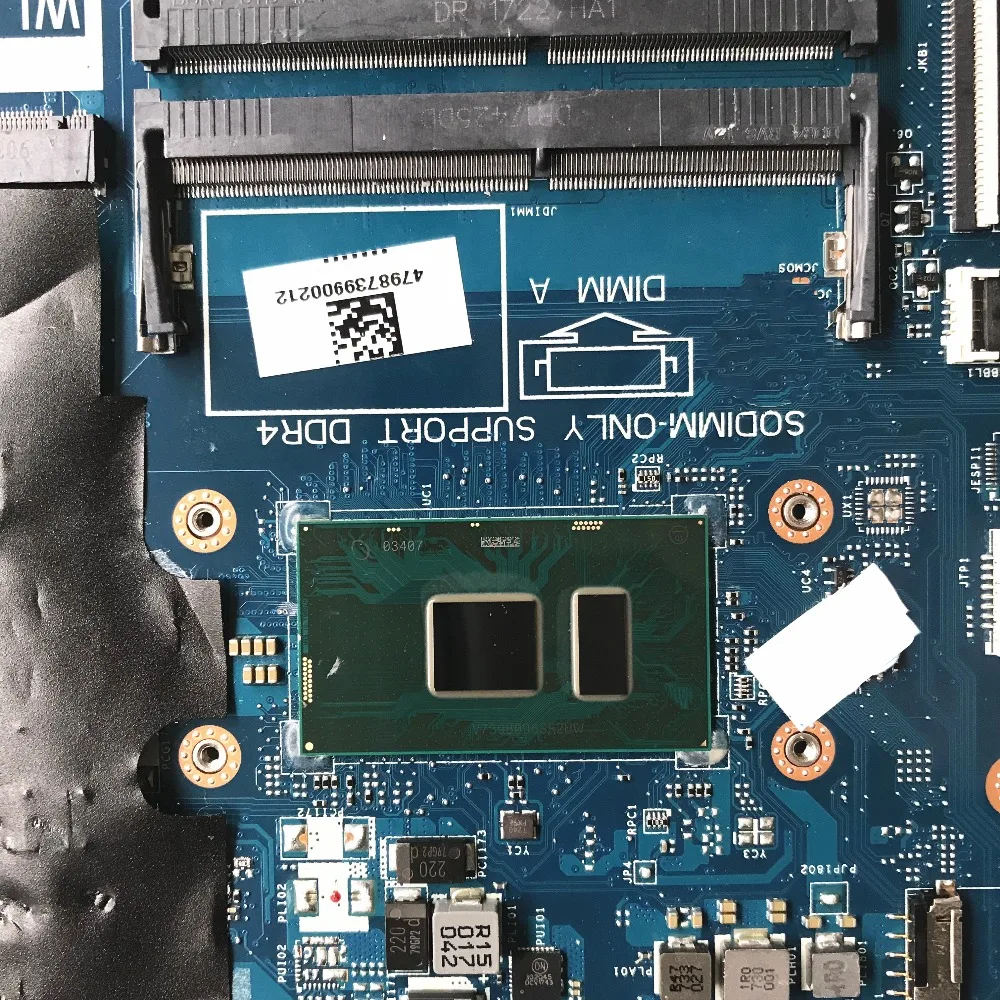 Для DELL Inspiron 15 5570 материнская плата для ноутбука CAL60 LA-F114P DDR4 CN-079Y7F 079Y7F 79Y7F SR2UW i3-6006U